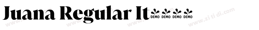 Juana Regular It字体转换